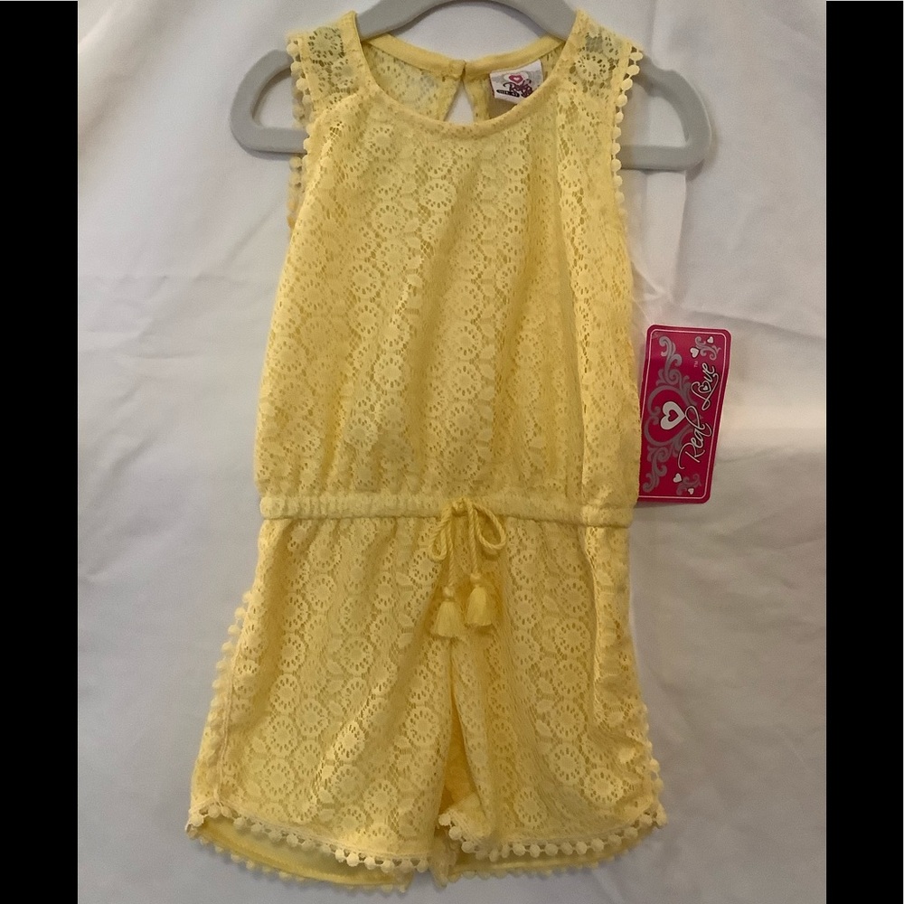 Yellow Lace Romper